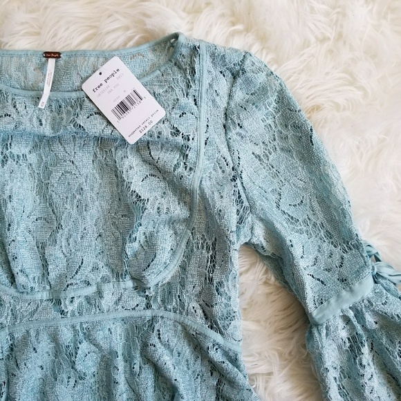 NWT Free People Ruby Mini Lace Dress - Picture 5 of 8